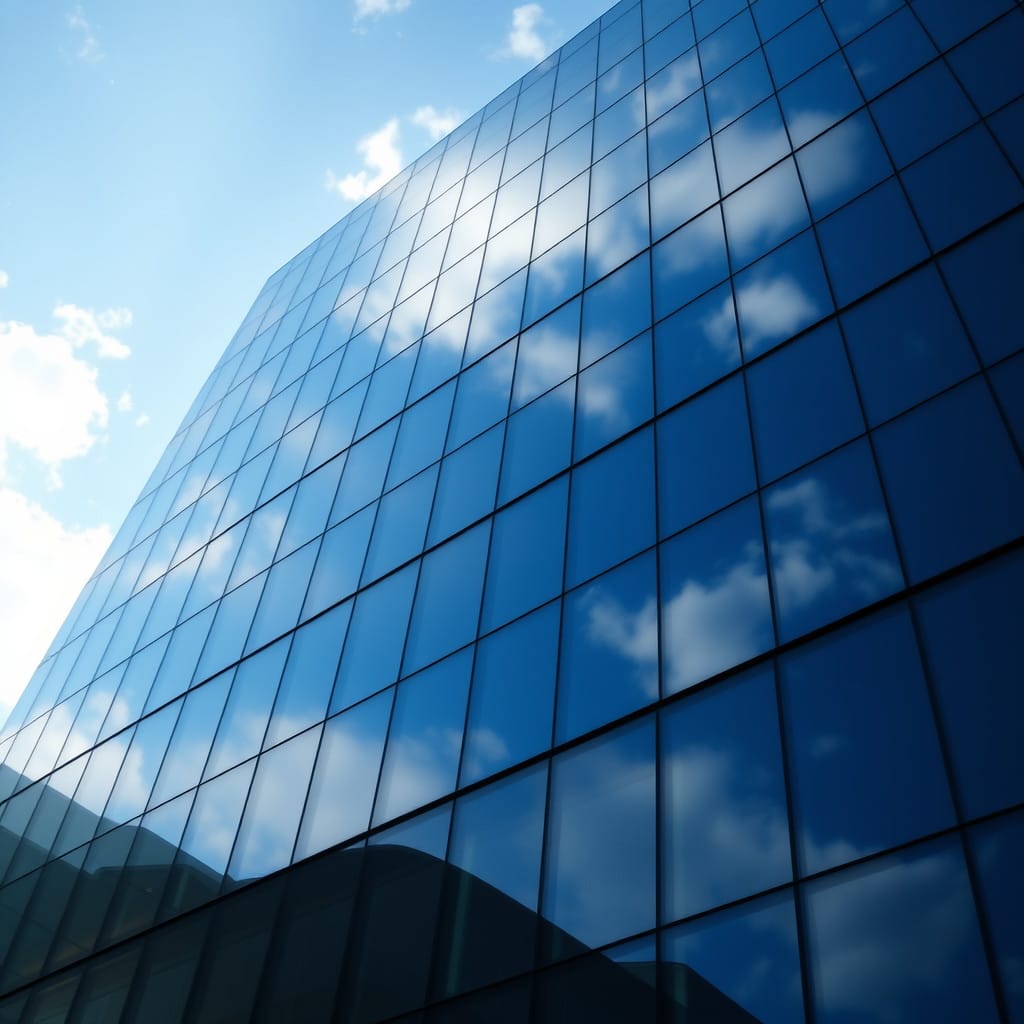 Reflective Glass Privacy Protection for Office Buildings