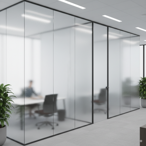 tempered laminated glass partitions