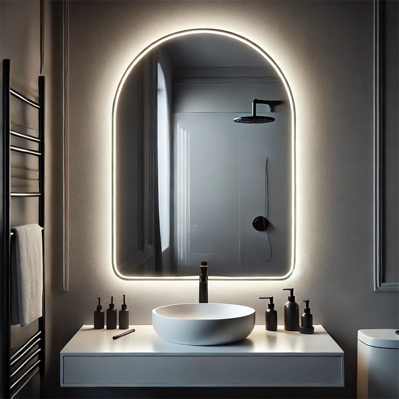 Bathroom Mirror LED Lighted Style