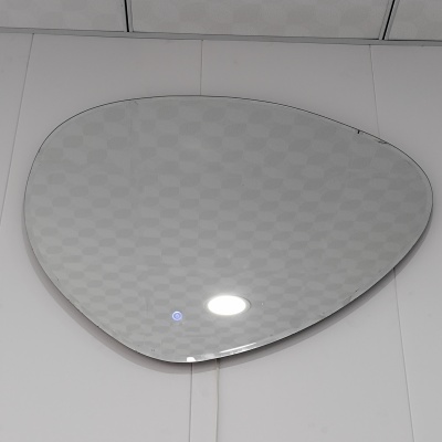 irregular modern frameless led mirror 