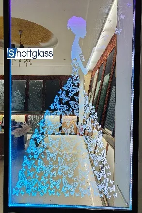 back lit mirror