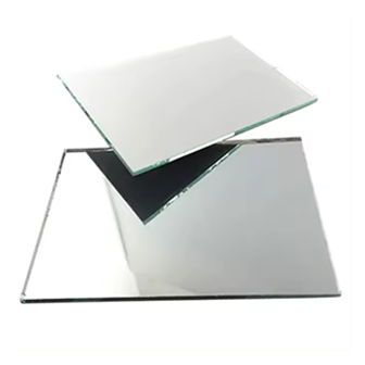 silver vanity mirror