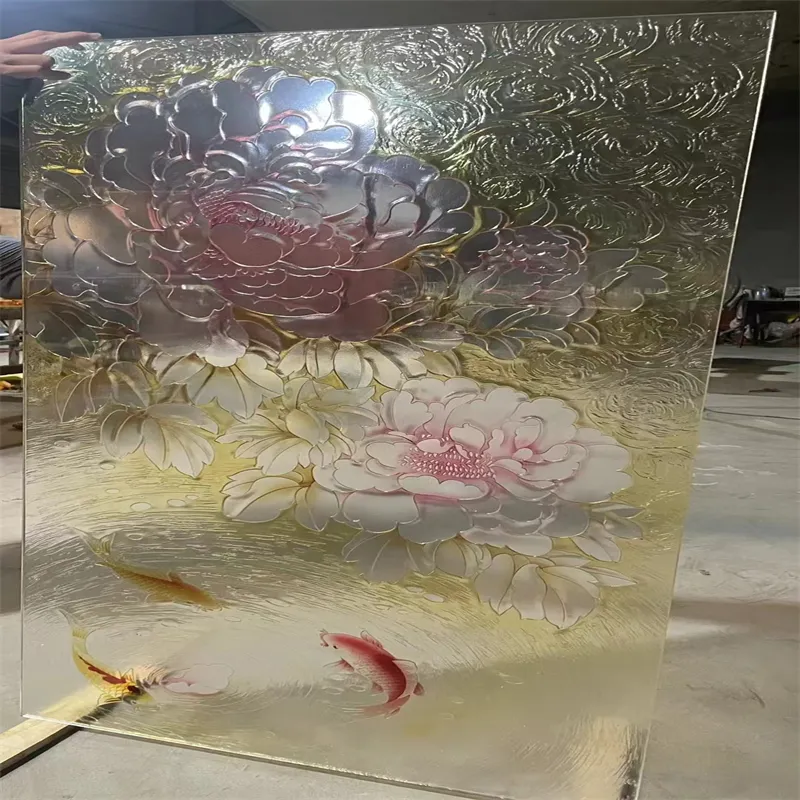 etched tempered glass
