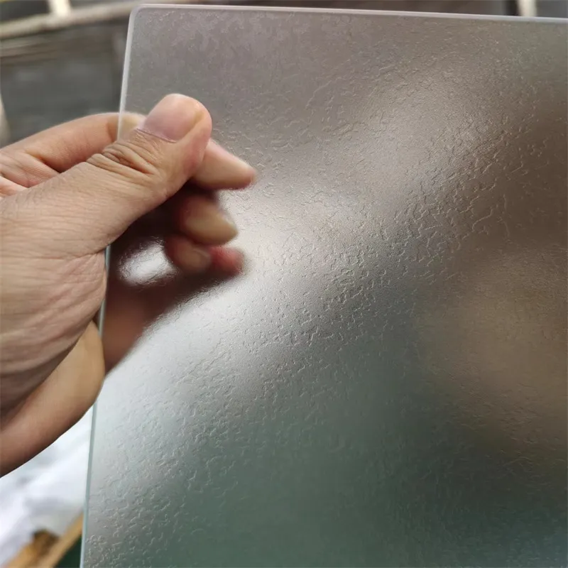 sandblasted glass design
